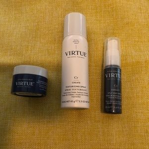 Virtue Trio- Texturizing Spray, Restorative Treatment Mask, Split End Serum
